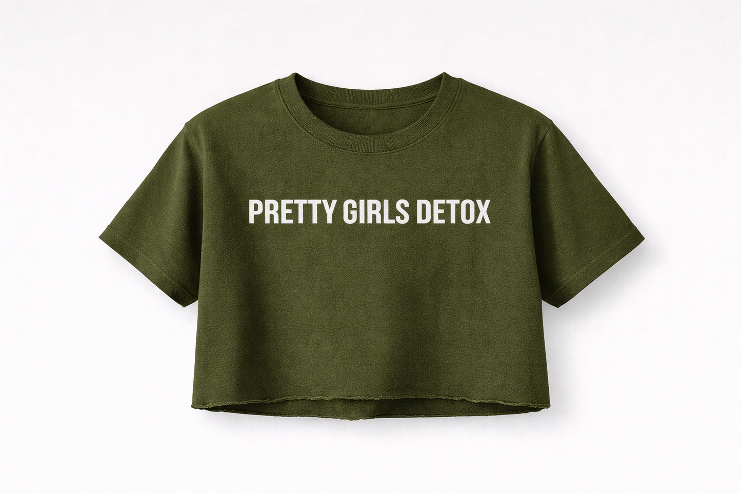 PRETTY GIRLS DETOX Signature Crop Tee